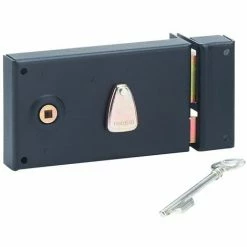 Serrure Horizontale Pêne Dormant 1/2 T Thirard - Noir - Droite - L X H - 82 X 140 Mm