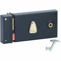 Serrure Horizontale Pêne Dormant 1/2 T Thirard - Noir - Gauche - L X H - 82 X 140 Mm