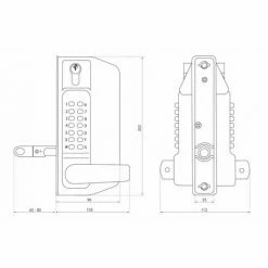 THIRARD - Boîtier Serrure Pour Grille/portail à Combinaison Et Cylindre Proï¬lé -THIRARD Soldes 26366166 3