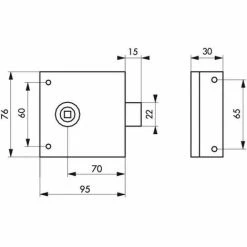 THIRARD SERRURE APPLIQUER PORTE INTERIEUR 300109 -THIRARD Soldes 26580687 2