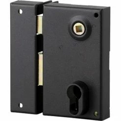 Serrure Verticale Pour Cylindre à Fouillot Thirard - Noir - Gauche - Section 7 Mm