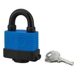 THIRARD - Cadenas à Clé Slice, Acier, Extérieur, Anse Acier, 50mm, 2 Clés