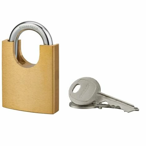 THIRARD - Cadenas Shoulder à Clé, Laiton, Extérieur, 50mm, 2 Clés 3 THIRARD - Cadenas Shoulder à Clé, Laiton, Extérieur, 50mm, 2 Clés