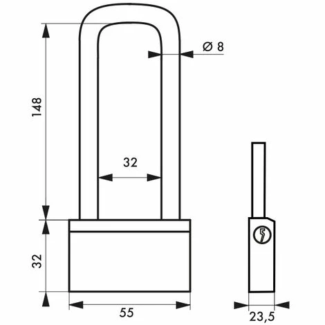 THIRARD - Cadenas à Clé Nautic, Laiton, Extérieur, Anse Haute Laiton, 55mm, 3 Clés 4 THIRARD - Cadenas à Clé Nautic, Laiton, Extérieur, Anse Haute Laiton, 55mm, 3 Clés – Image 2