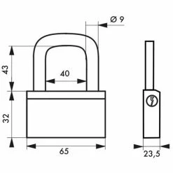 THIRARD - Cadenas à Clé Nautic, Laiton, Extérieur, Anse Laiton, 65mm, 3 Clés -THIRARD Soldes 27153214 2