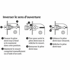THIRARD - Serrure Encastrable à Clé Pour Porte De Chambre, Axe 40mm, Bouts Ronds, 2 Tours, Blanc, 1 Clé 7 THIRARD - Serrure Encastrable à Clé Pour Porte De Chambre, Axe 40mm, Bouts Ronds, 2 Tours, Blanc, 1 Clé -THIRARD Soldes 27153266 3