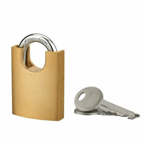 THIRARD - Cadenas Shoulder à Clé, Laiton, Extérieur, 40mm, 2 Clés 3 THIRARD - Cadenas Shoulder à Clé, Laiton, Extérieur, 40mm, 2 Clés