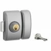THIRARD - Verrou Double Entrée Universel Pour Porte D'entrée, Cylindre 45mm, Acier, 3 Clés, Epoxy Argent 2 THIRARD - Verrou Double Entrée Universel Pour Porte D'entrée, Cylindre 45mm, Acier, 3 Clés, Epoxy Argent -THIRARD Soldes 27153307 1
