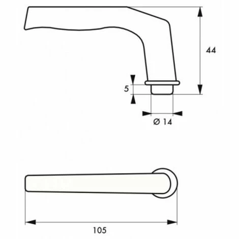 THIRARD BEQUILLE ALUMINIUM CARRE 7MM 200470 4 THIRARD BEQUILLE ALUMINIUM CARRE 7MM 200470 – Image 2