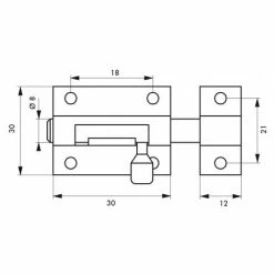 Targette Laiton 30 Mm THIRARD -THIRARD Soldes 27372157 2
