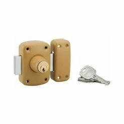 Verrou CORVETTE, Double Cylindre 40 Mm, Epoxy Bronze, 3 Clés THIRARD