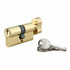 Cylindre PROFILE EUROPEEN A Bouton, Laiton, 30x30 Mm, 3 Clés BB1 THIRARD