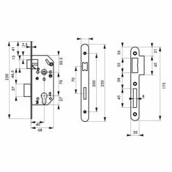 Boitier De Serrure à Encastrer, Axe 40 Mm, Pour Cylindre Tétiere Noire THIRARD 5 Boitier De Serrure à Encastrer, Axe 40 Mm, Pour Cylindre Tétiere Noire THIRARD -THIRARD Soldes 27372401 2