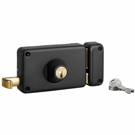 Serrure Applique Horizontale à Cylindre, à Tirage, 140x88 Mm, Droite THIRARD 3 Serrure Applique Horizontale à Cylindre, à Tirage, 140x88 Mm, Droite THIRARD