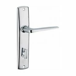 Poignée De Porte Ares Chromée, E165, à Condamnation BB2 THIRARD