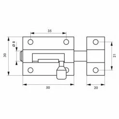Targette Laiton Blanc 50 Mm THIRARD 5 Targette Laiton Blanc 50 Mm THIRARD -THIRARD Soldes 27824481 2
