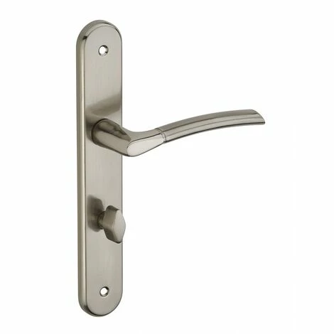 THIRARD - Ensemble De Poignées Pour Salle De Bain Et Toilette Eris à Condamnation, Carré 7mm, Entr'axes 195mm, Nickelé Brossé 3 THIRARD - Ensemble De Poignées Pour Salle De Bain Et Toilette Eris à Condamnation, Carré 7mm, Entr'axes 195mm, Nickelé Brossé