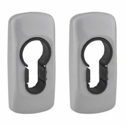 THIRARD - Paire De Rosaces Cylindre Pour Porte D'intérieur, Argent