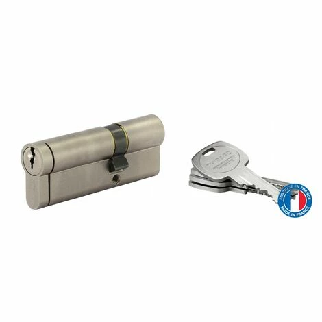 THIRARD - Cylindre De Serrure Double Entrée HG5+, 30x60mm, Nickel, Anti-arrachement, Anti-perçage, Anti-casse, 5 Clés 6 THIRARD - Cylindre De Serrure Double Entrée HG5+, 30x60mm, Nickel, Anti-arrachement, Anti-perçage, Anti-casse, 5 Clés – Image 4