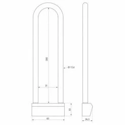THIRARD - Cadenas à Clé Nautic, Laiton, Chantier, Anse Haute Laiton 300mm, 80mm, 3 Clés -THIRARD Soldes 28903497 2