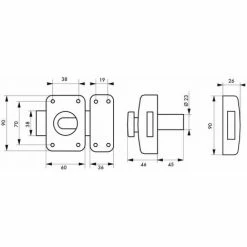 THIRARD - Verrou à Bouton Federal Pour Porte D'entrée, Cylindre 45mm, Acier, 4 Clés, époxy Noir 5 THIRARD - Verrou à Bouton Federal Pour Porte D'entrée, Cylindre 45mm, Acier, 4 Clés, époxy Noir -THIRARD Soldes 28903503 2