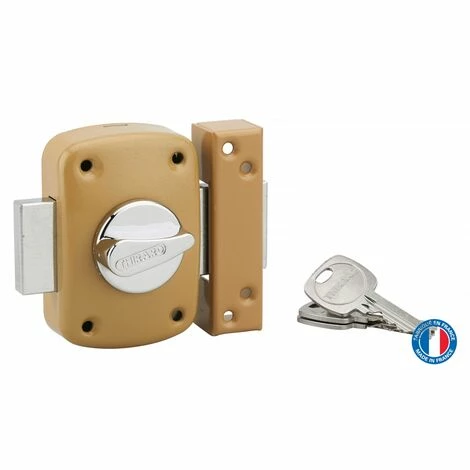 THIRARD - Verrou Corvette Pour Huisserie Métallique, Cylindre 45mm, Acier, 3 Clés 5 THIRARD - Verrou Corvette Pour Huisserie Métallique, Cylindre 45mm, Acier, 3 Clés – Image 3