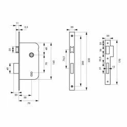 THIRARD - Serrure Encastrable à Clé Pour Porte De Chambre, Axe 50mm, Bouts Carrés, Laiton Poli Nickelé, 1 Clé 6 THIRARD - Serrure Encastrable à Clé Pour Porte De Chambre, Axe 50mm, Bouts Carrés, Laiton Poli Nickelé, 1 Clé -THIRARD Soldes 28903512 2