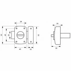 THIRARD - Verrou à Bouton Alouette Pour Porte Intérieure, 40mm, Acier, Chromé Brillant -THIRARD Soldes 28903513 2