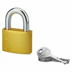 THIRARD - Cadenas à Clé Colorful, Laiton, Intérieur, Anse Acier, 50mm, 3 Clés -THIRARD Soldes 28903525 3