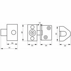 THIRARD - Verrou à Clé Pour Fenêtre Ouvrant à La Française, Blanc, 1 Clé -THIRARD Soldes 28903533 2