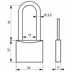 THIRARD - Cadenas à Clé Ruck, Laiton, Intérieur, Anse 1/2 Acier, 30mm, 2 Clés 5 THIRARD - Cadenas à Clé Ruck, Laiton, Intérieur, Anse 1/2 Acier, 30mm, 2 Clés -THIRARD Soldes 28903551 2