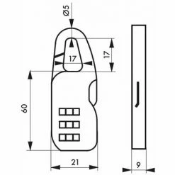 THIRARD - Cadenas à Combinaison Swish, 3 Chiffres, Intérieur, Anse Acier, 21mm, Noir -THIRARD Soldes 28903569 2