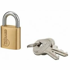 THIRARD - Cadenas à Clé Ruck, Laiton, Intérieur, Anse Acier, 21mm, 2 Clés