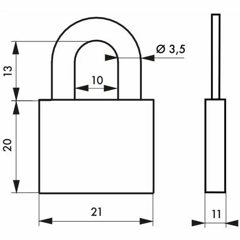 THIRARD - Cadenas à Clé Ruck, Laiton, Intérieur, Anse Acier, 21mm, 2 Clés 4 THIRARD - Cadenas à Clé Ruck, Laiton, Intérieur, Anse Acier, 21mm, 2 Clés – Image 2