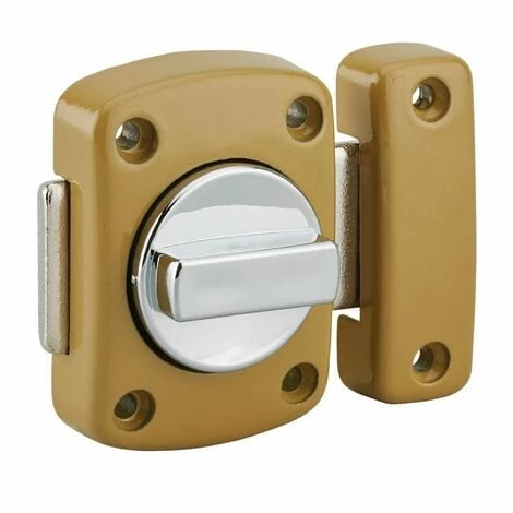 THIRARD - Verrou à Bouton Alouette Pour Porte Intérieure, 40mm, Acier, époxy Bronze 3 THIRARD - Verrou à Bouton Alouette Pour Porte Intérieure, 40mm, Acier, époxy Bronze