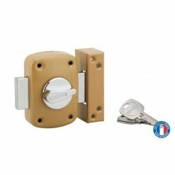 THIRARD - Verrou Corvette Pour Porte à Recouvrement, Cylindre 45mm, Acier, 3 Clés -THIRARD Soldes 28903594 3