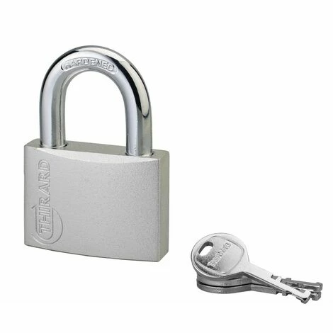 THIRARD - Cadenas à Clé Colorful, Laiton, Intérieur, Anse Acier, 60mm, 3 Clés 4 THIRARD - Cadenas à Clé Colorful, Laiton, Intérieur, Anse Acier, 60mm, 3 Clés – Image 2