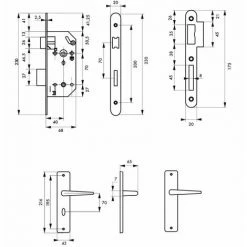 THIRARD - Garniture Serrure Encastrable Monomax NF à Condamnation + Ensemble Poignées Demeter, Axe 40mm, Bouts Ronds 7 THIRARD - Garniture Serrure Encastrable Monomax NF à Condamnation + Ensemble Poignées Demeter, Axe 40mm, Bouts Ronds -THIRARD Soldes 28903606 2