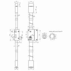 THIRARD - Serrure En Applique Targa A2P* à Fouillot Pour Entrée, Droite, 3pts, Transit2 30x65mm, Axe 45mm, Or, 4 Clés -THIRARD Soldes 28903609 3
