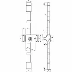 THIRARD - Serrure En Applique Horga à Fouillot Pour Porte D'entrée, Gauche, 3 Pts, Cylindre HG5 Ø23mm, Axe 55mm, Marron, 4 Clés -THIRARD Soldes 28903619 2