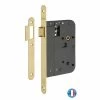 THIRARD - Serrure Encastrable Pour Porte Intérieure, Axe 80mm, Bouts Ronds, Laiton Poli Verni -THIRARD Soldes 28903630 1