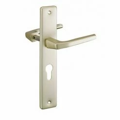 THIRARD - Paire De Béquilles Pour Porte, Carré 8mm + 1 Plaque Carré 8 X 56mm, Trou De Cylindre