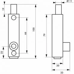 THIRARD - Verrou à Clé Pour Fenêtre Et Porte, Blanc, 1 Clé -THIRARD Soldes 28903665 2