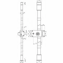 THIRARD - Serrure En Applique Horga à Fouillot Pour Porte D'entrée, Droite, 3 Pts, Cylindre HG5 Ø23mm, Axe 55mm, Marron, 4 Clés -THIRARD Soldes 28903693 2