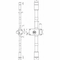 THIRARD - Serrure En Applique Horga à Tirage Pour Porte D'entrée, Droite, 3 Pts, Cylindre HG5 Ø23mm, Axe 70mm, Marron, 4 Clés -THIRARD Soldes 28903706 2