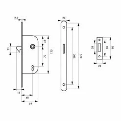 THIRARD - Serrure Encastrable à Clé Pour Porte De Chambre, Bouts Ronds, Blanc, 2 Clés -THIRARD Soldes 28903715 2