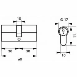 THIRARD - Lot 2 Cylindres De Serrure Double Entrée Trafic 6, 30x30mm, Anti-arrachement, S'entrouvrant, Nickel, 5 Clés/cylindre 6 THIRARD - Lot 2 Cylindres De Serrure Double Entrée Trafic 6, 30x30mm, Anti-arrachement, S'entrouvrant, Nickel, 5 Clés/cylindre -THIRARD Soldes 28903719 2