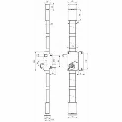 THIRARD - Serrure En Applique Beluga à Tirage Pour Porte D'entrée, Droite, 3 Pts, Cylindre HG5 Ø23mm, Axe 45mm, Marron, 4 Clés -THIRARD Soldes 28903727 2