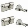 THIRARD - Lot De 2 Cylindres De Serrure Double Entrée Transit 2, S'entrouvrant, 30x40mm, Anti-perçage, 4 Clés/cyl -THIRARD Soldes 28903742 1