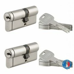 THIRARD - Lot De 2 Cylindres De Serrure Double Entrée Transit 2, S'entrouvrant, 30x40mm, Anti-perçage, 4 Clés/cyl -THIRARD Soldes 28903742 4